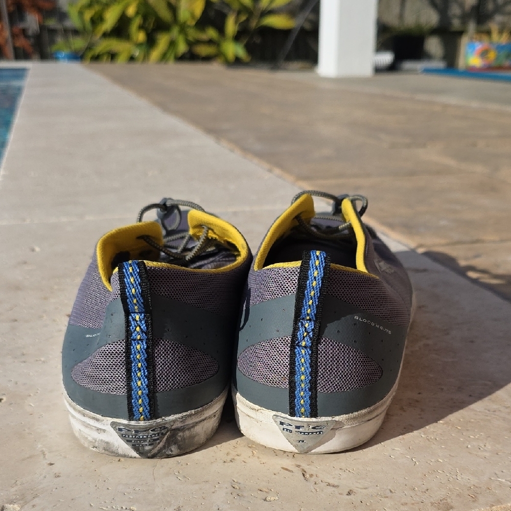 Columbia Men's Dorado CVO PFG boat shoe in the Ti Grey Steel/Electron Yellow - Picture 5 of 6